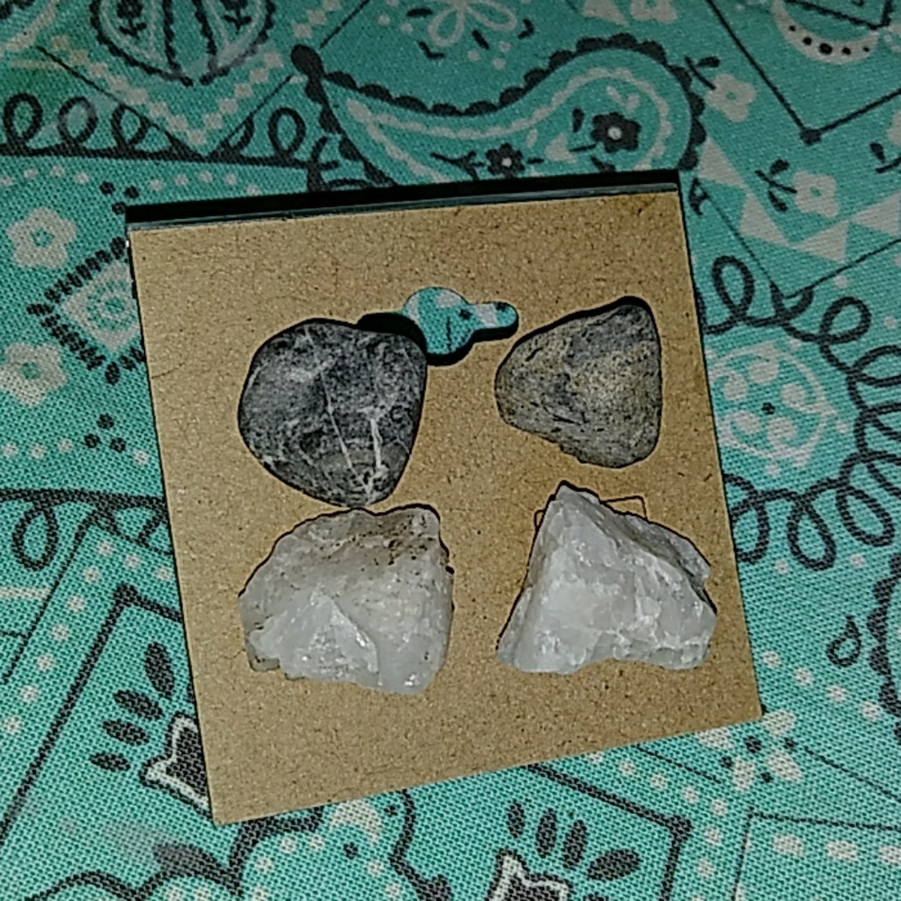 Handmade stone earrings